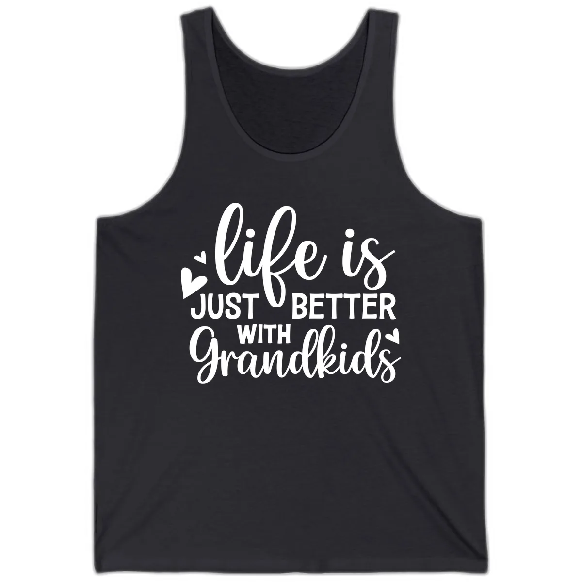 Life Is Just Better With Grandkids Tank in Dark Grey