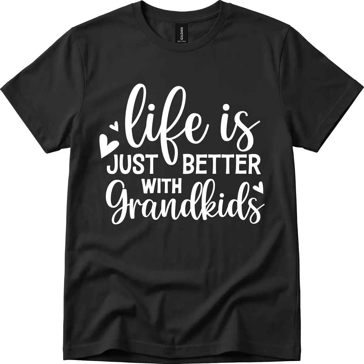 Life Is Just Better With Grandkids T-Shirt in Black