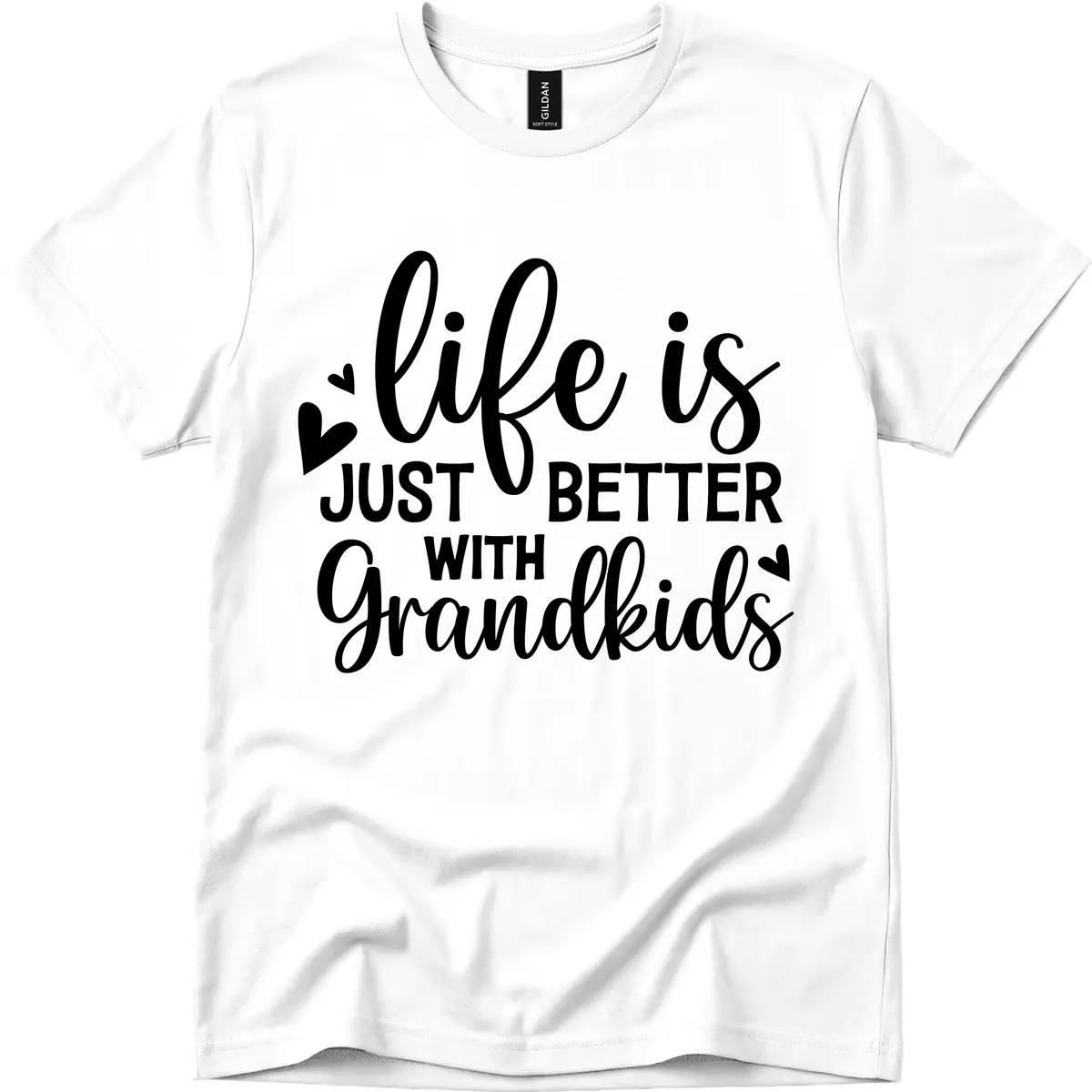 Life Is Just Better With Grandkids T-Shirt in White