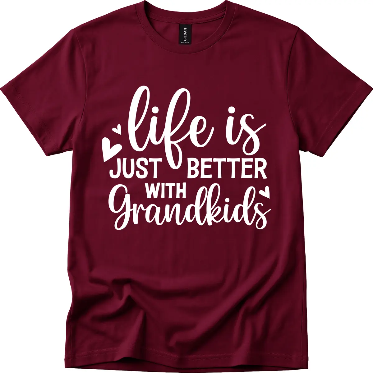 Life Is Just Better With Grandkids T-Shirt in Maroon