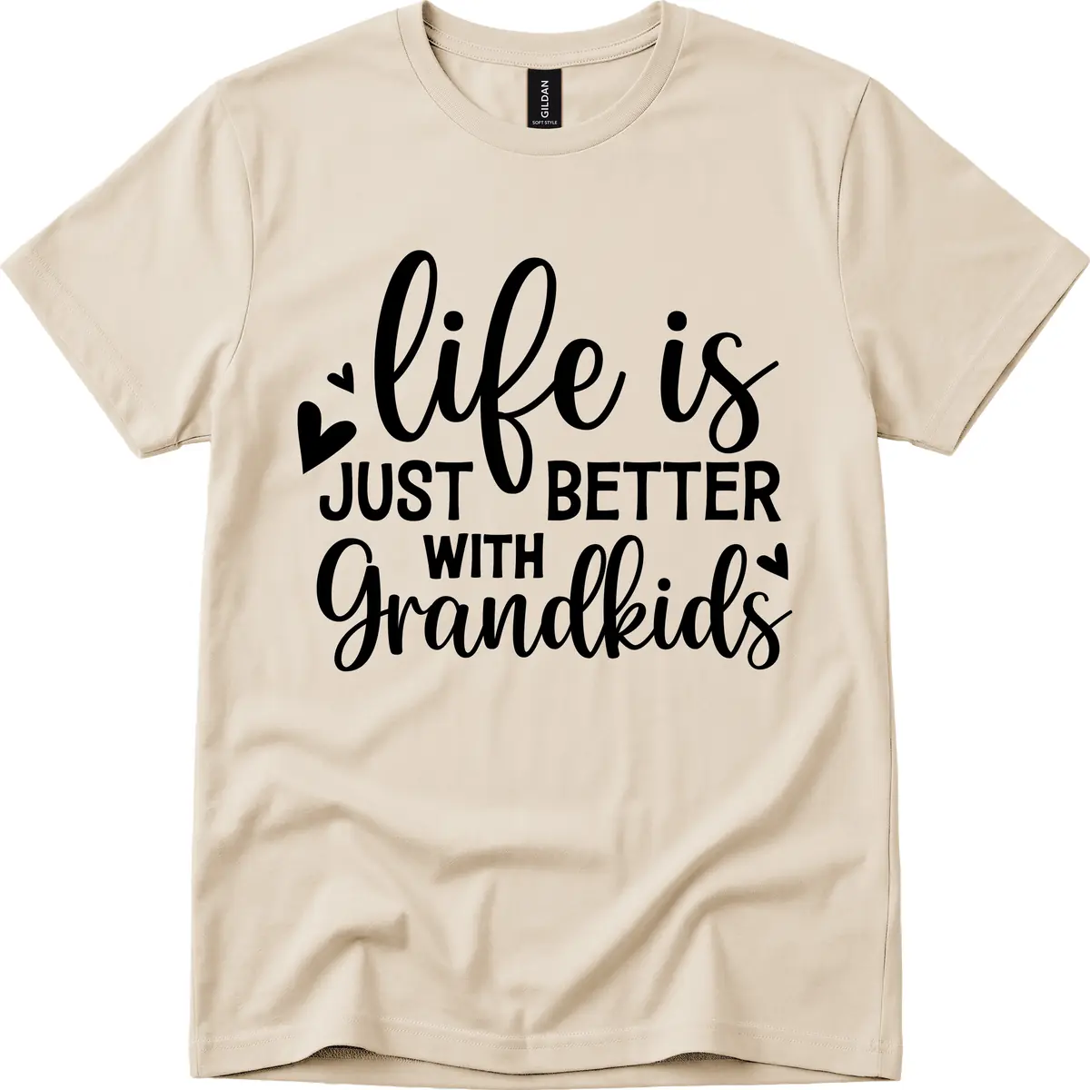 Life Is Just Better With Grandkids T-Shirt in Sand