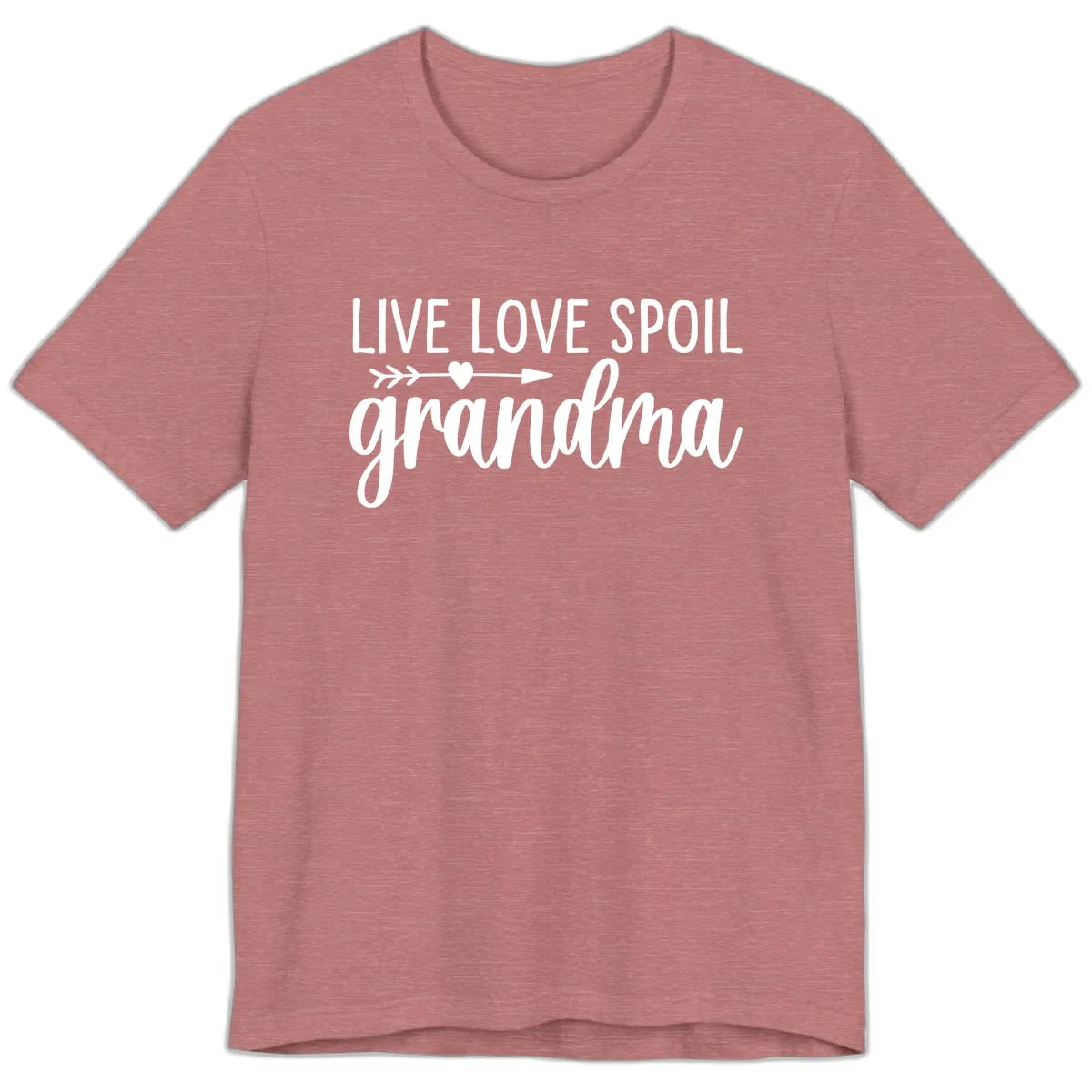 Live Love Spoil Grandma Design Premium T-Shirt in Heather Mauve