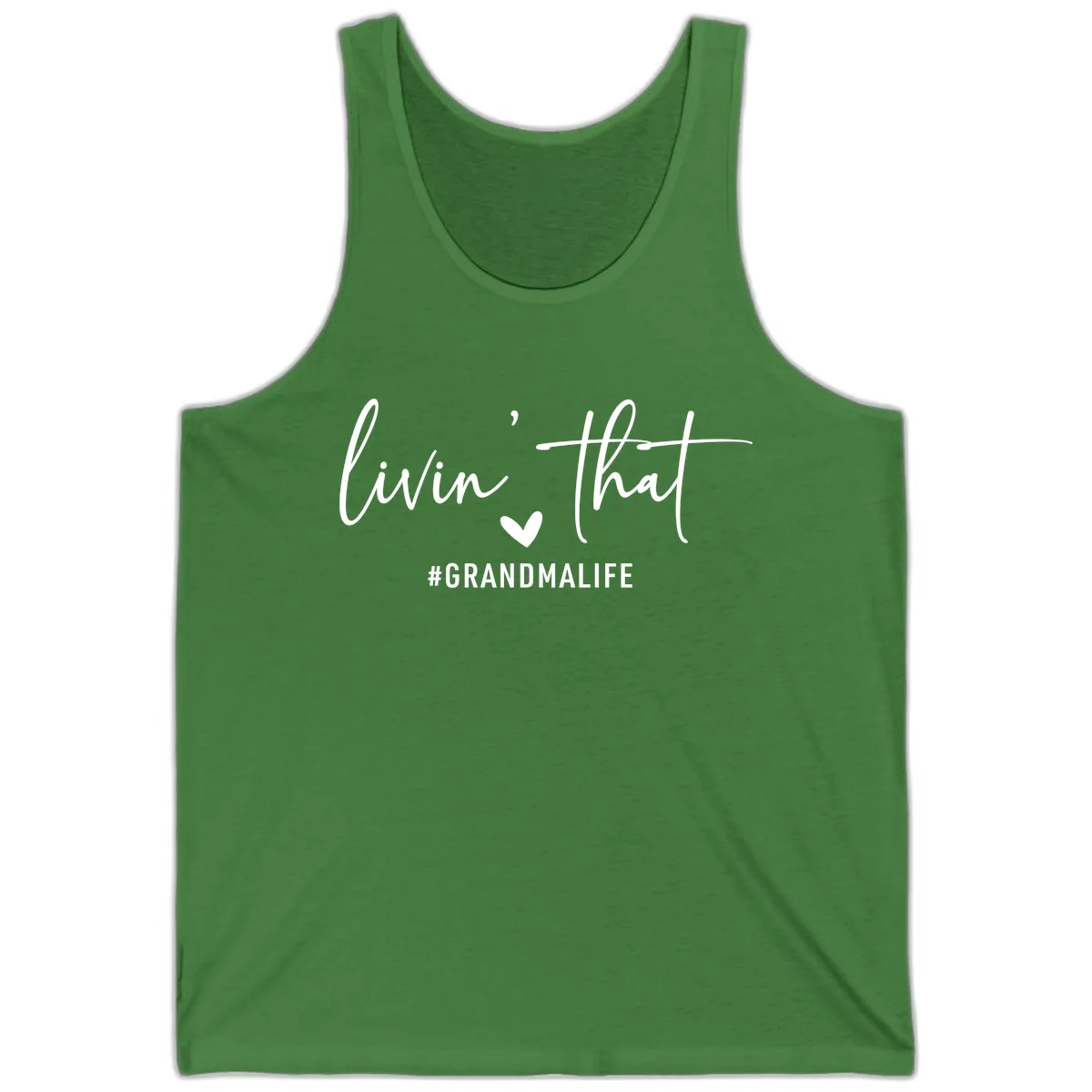 Livin' That Grandma Life Tank in Leaf