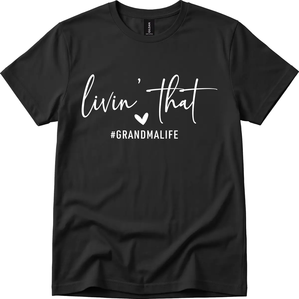 Livin' That Grandma Life T-Shirt in Black