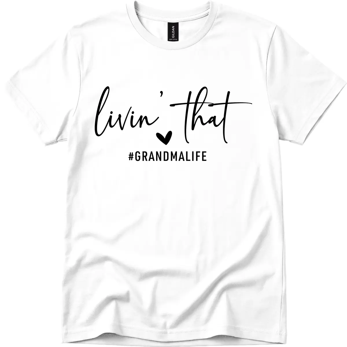 Livin' That Grandma Life T-Shirt in White