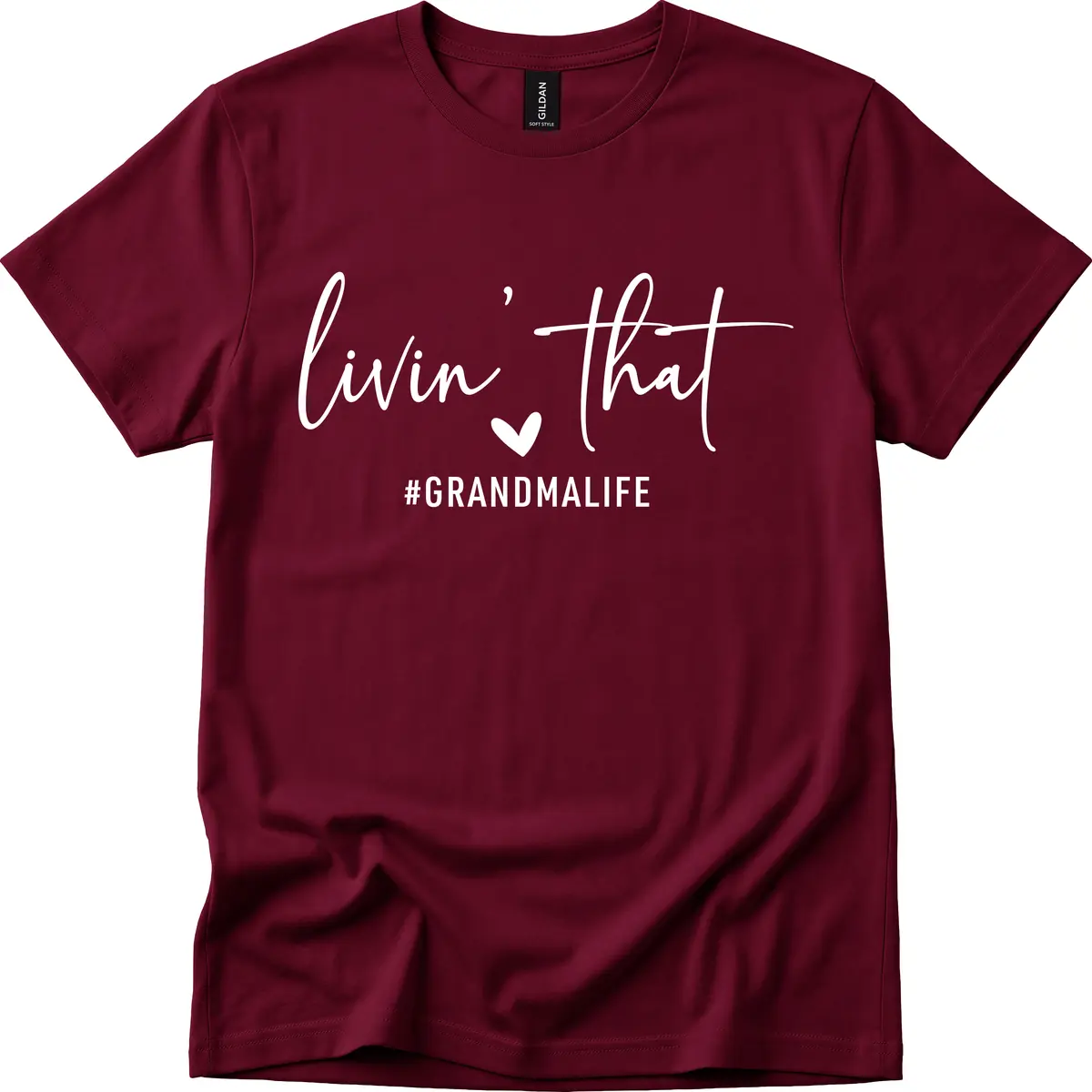 Livin' That Grandma Life T-Shirt in Maroon