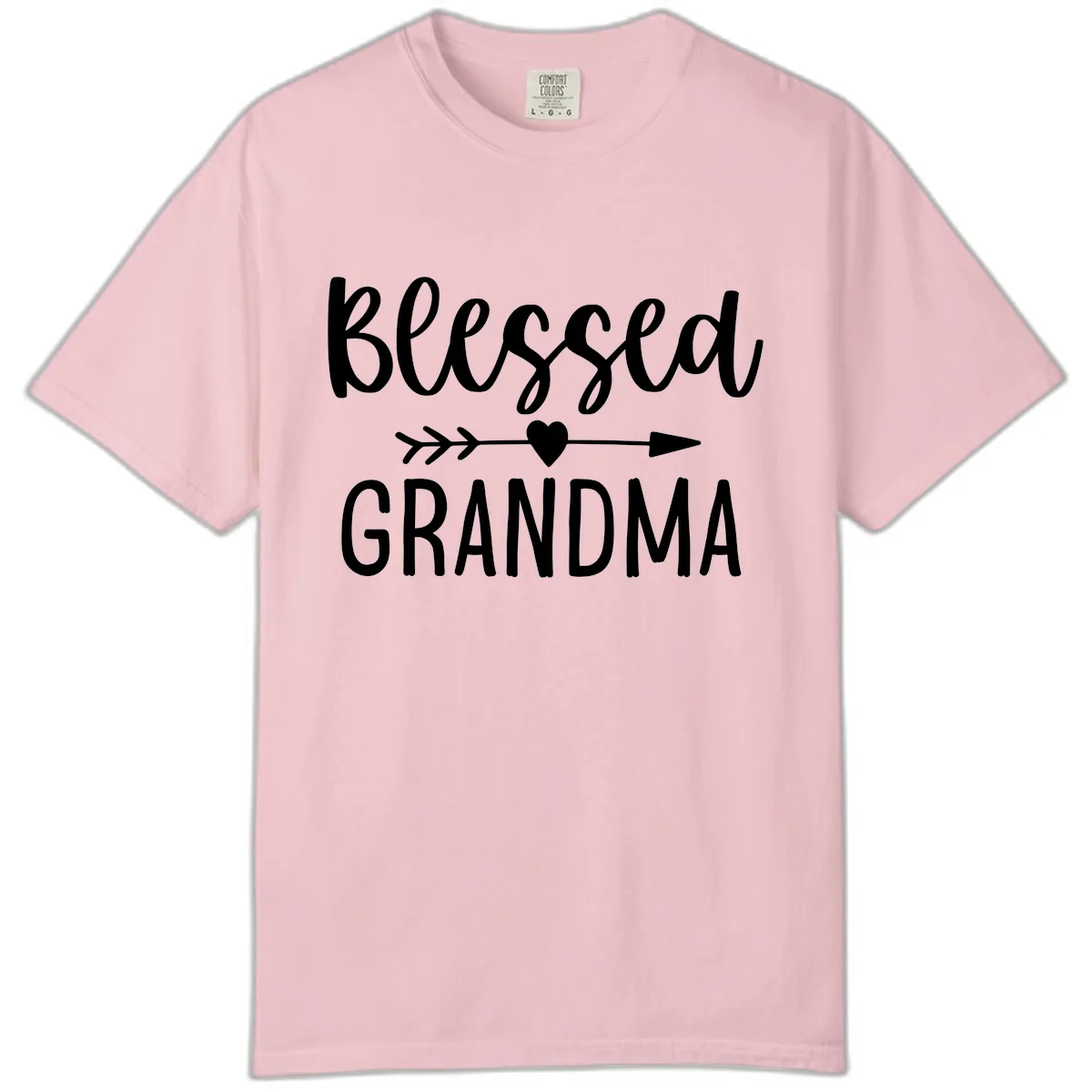 Blessed Grandma Arrow Heart Design Comfort Color in Blossom