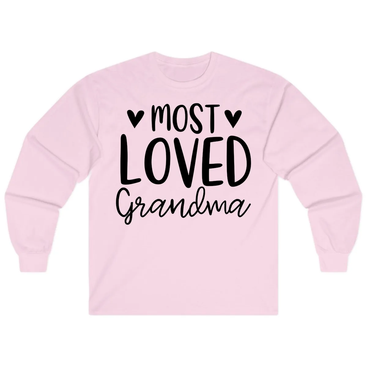 Most Loved Grandma Long Sleeve in Light Pink