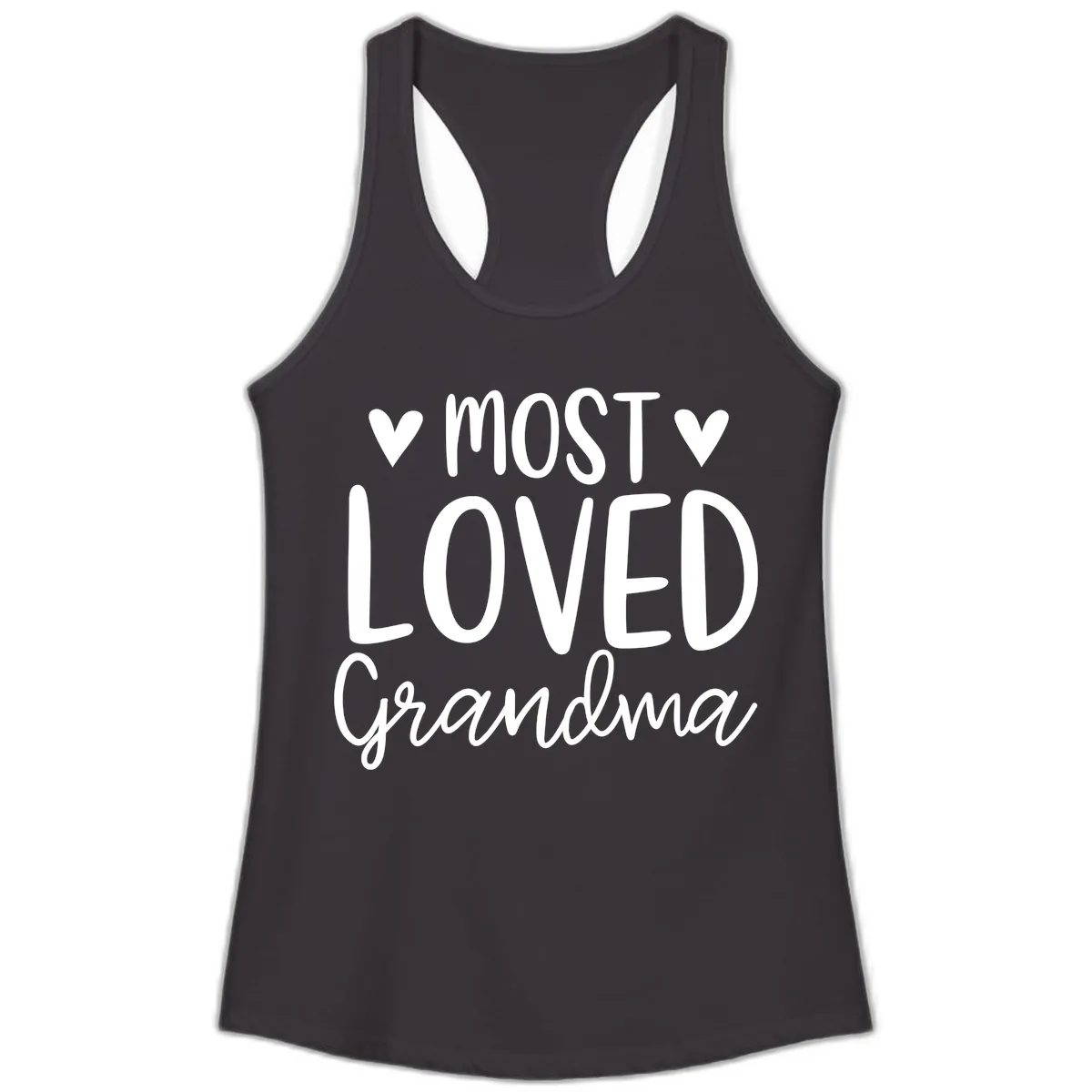 Most Loved Grandma Ladies Tank in Black