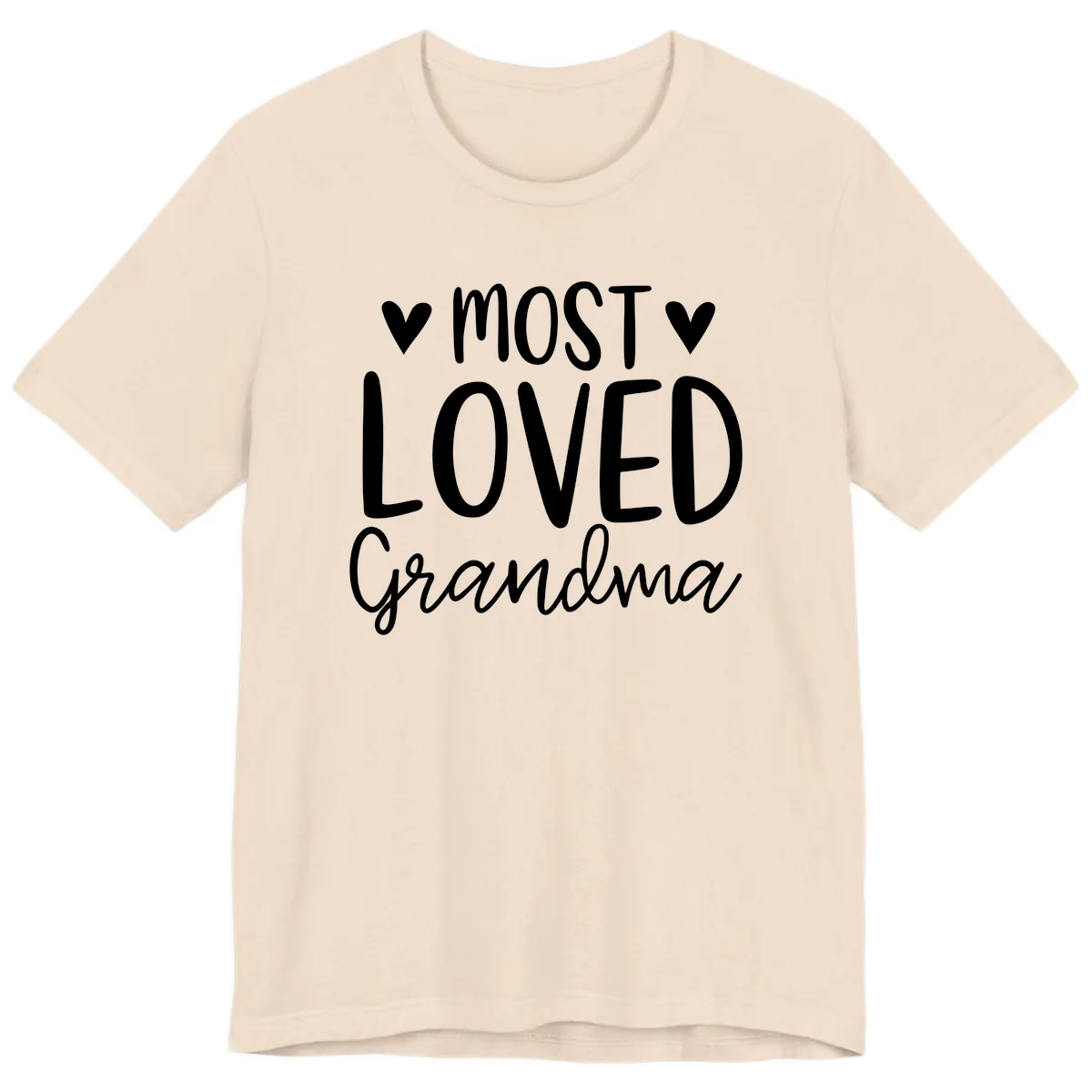 Most Loved Grandma Premium T-Shirt in Soft Cream