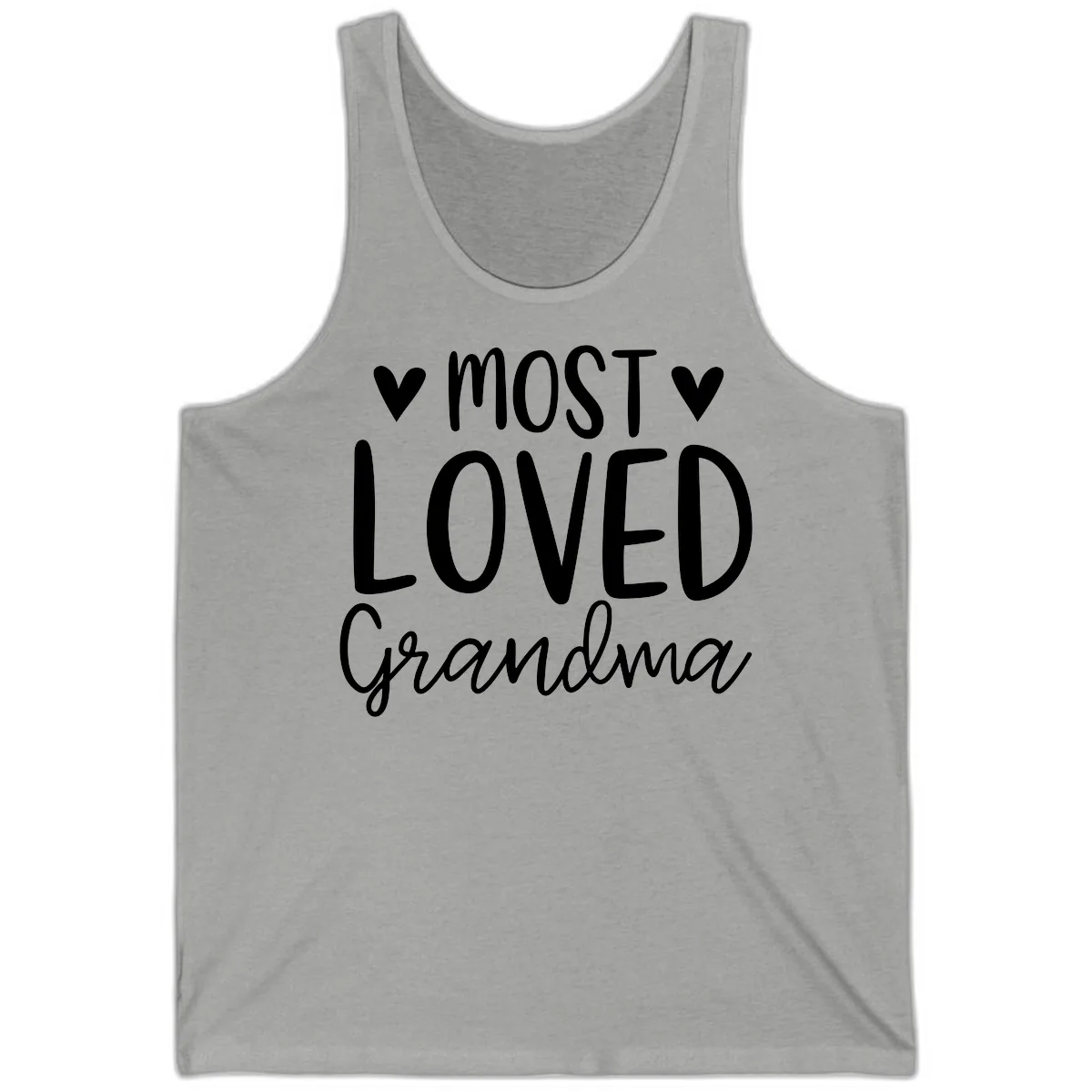 Most Loved Grandma Tank in Athletic Heather