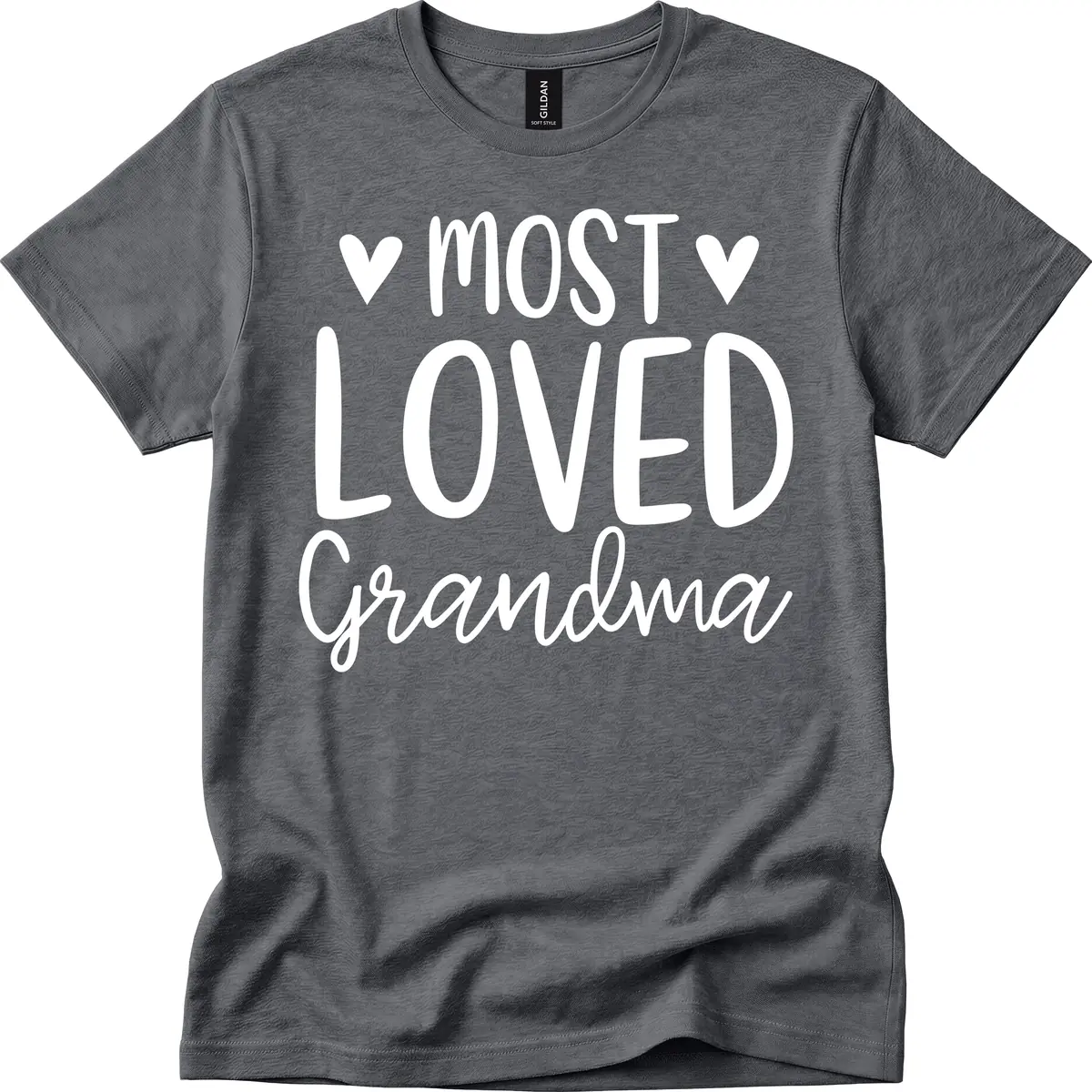 Most Loved Grandma T-Shirt in Dark Heather