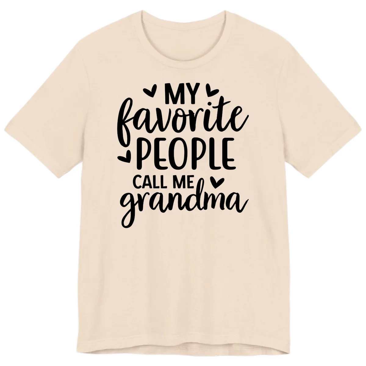 My Favorite People Call Me Grandma Premium T-Shirt in Soft Cream
