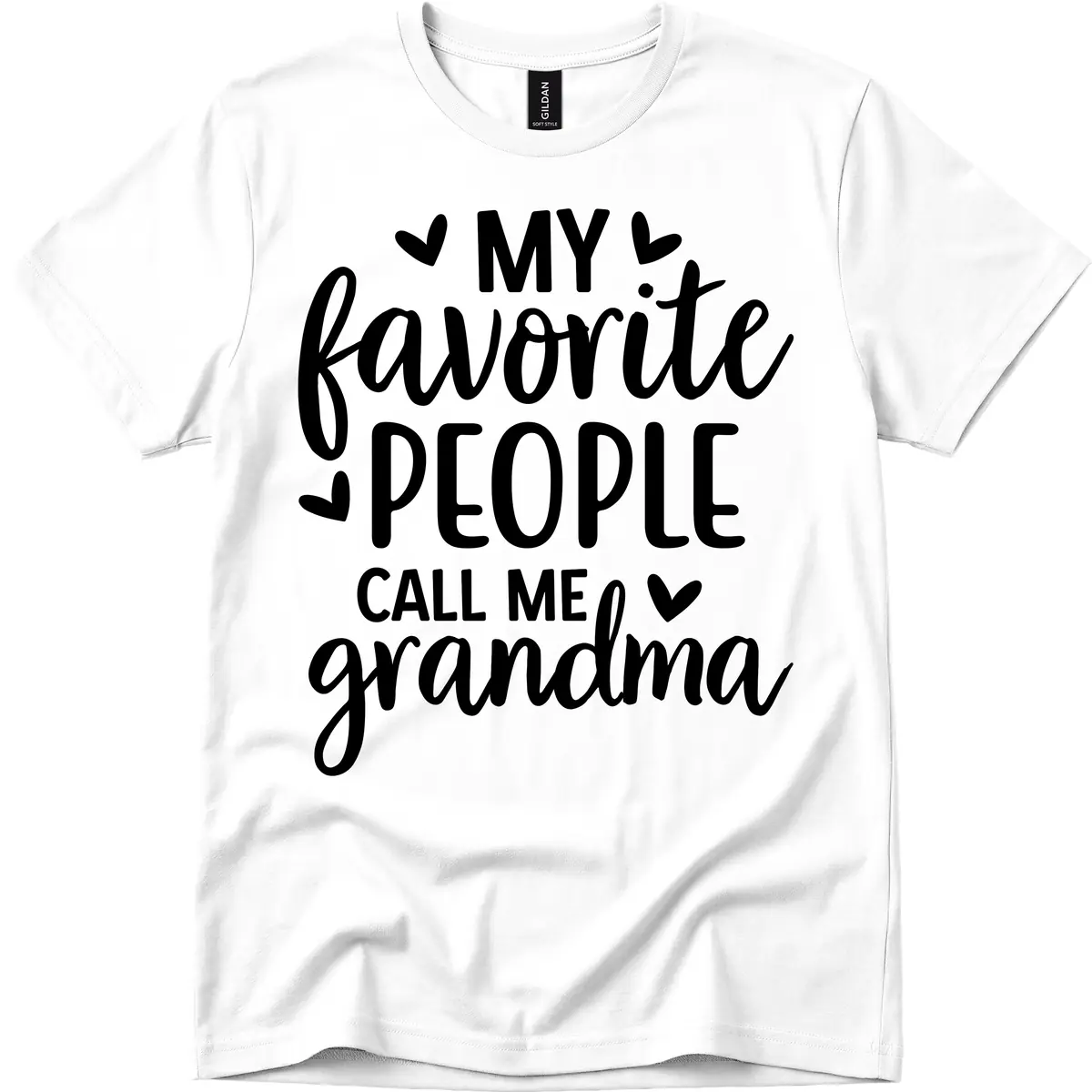 My Favorite People Call Me Grandma T-Shirt in White