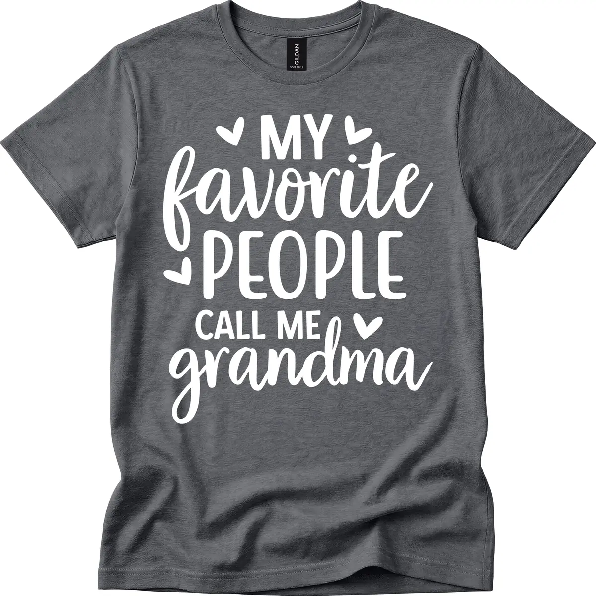 My Favorite People Call Me Grandma T-Shirt in Dark Heather