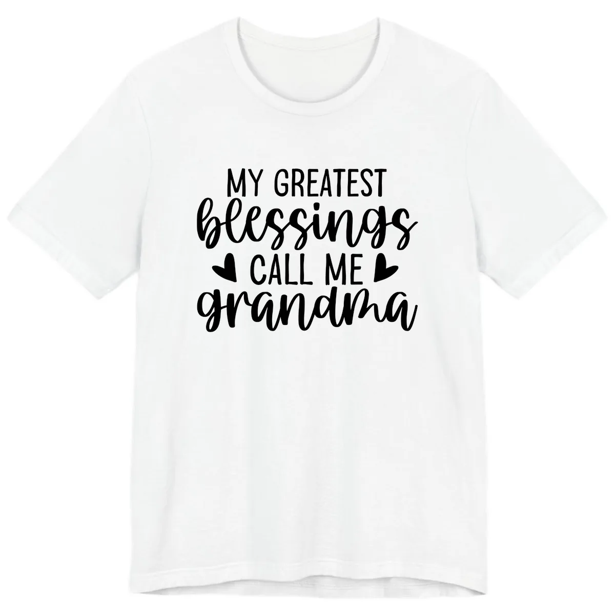 My Greatest Blessings Call Me Grandma Premium T-Shirt in White