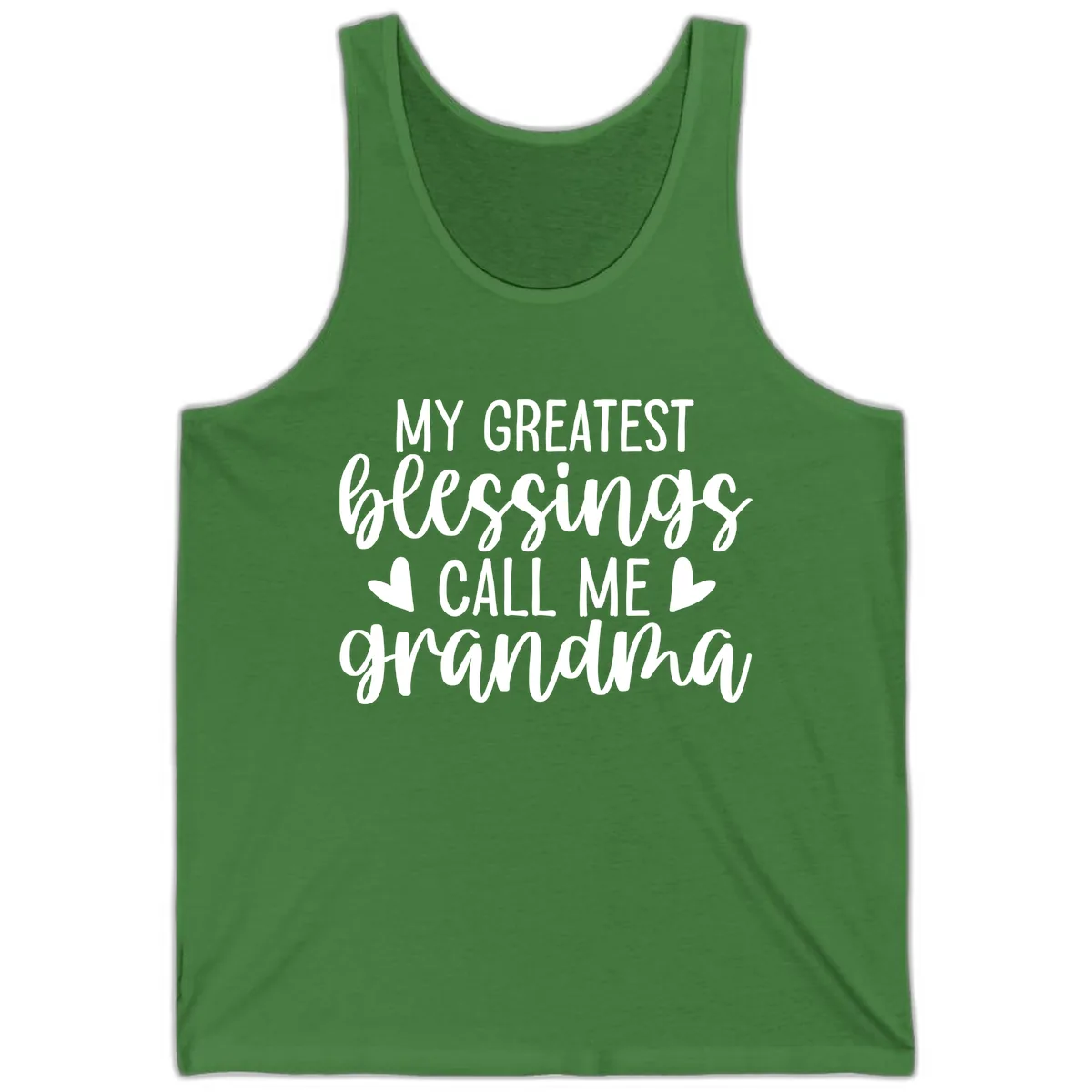 My Greatest Blessings Call Me Grandma Tank in Leaf