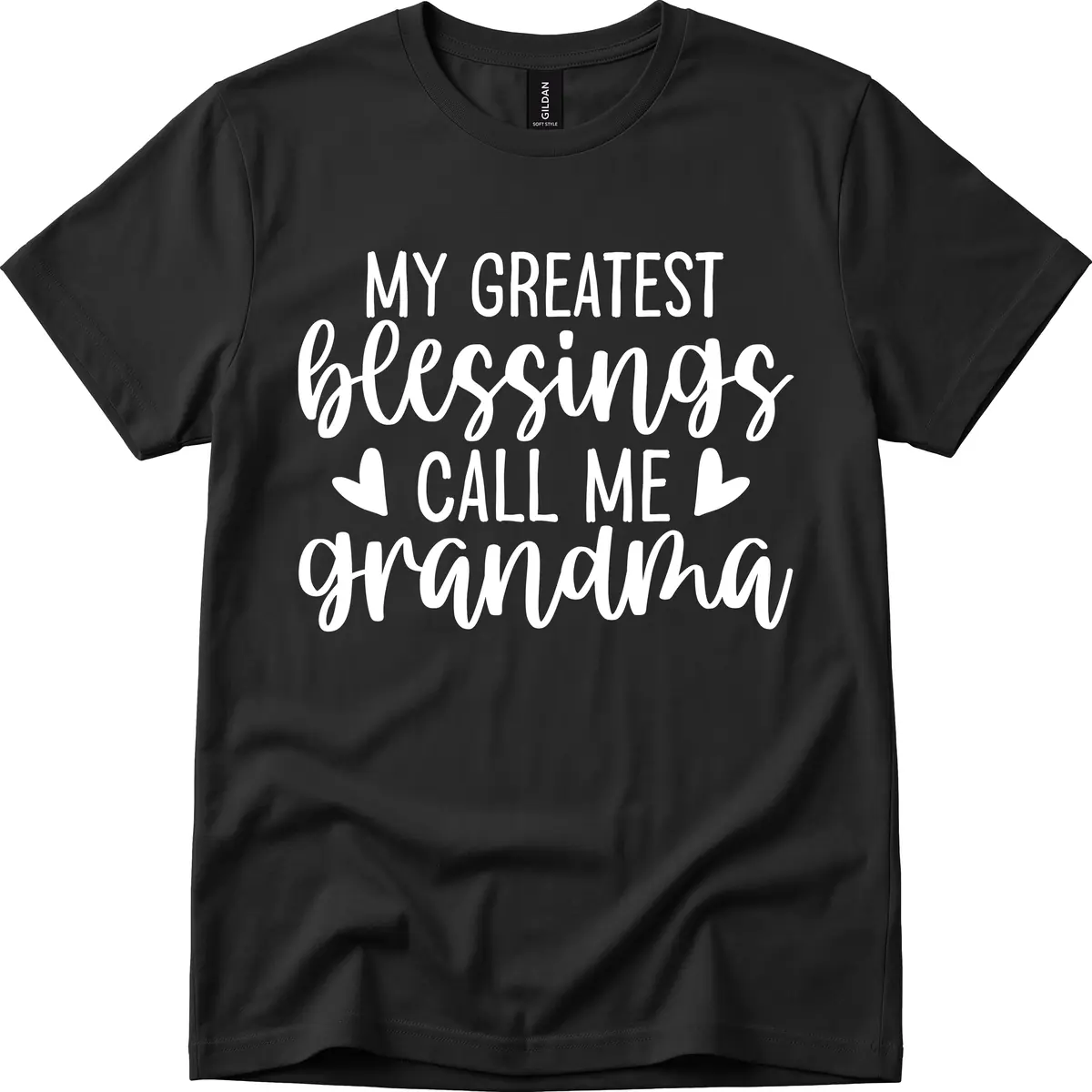 My Greatest Blessings Call Me Grandma T-Shirt in Black