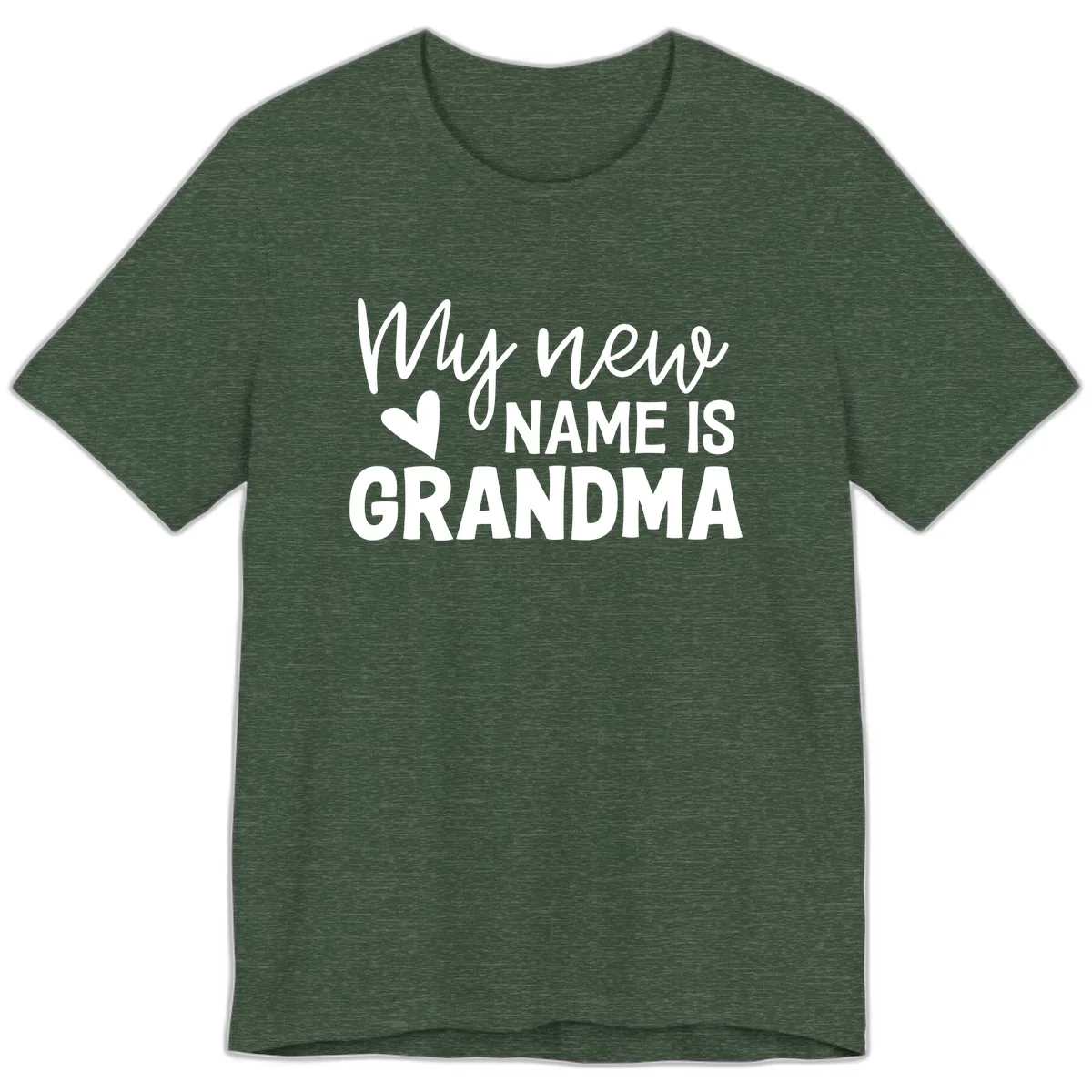 My New Name Is Grandma Shirt Premium T-Shirt in Heather Forest