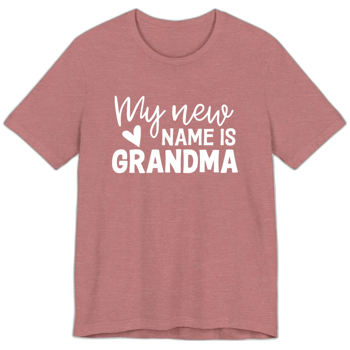 My New Name Is Grandma Shirt Premium T-Shirt in Heather Mauve