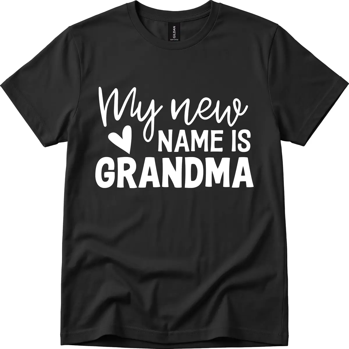My New Name Is Grandma Shirt T-Shirt in Black