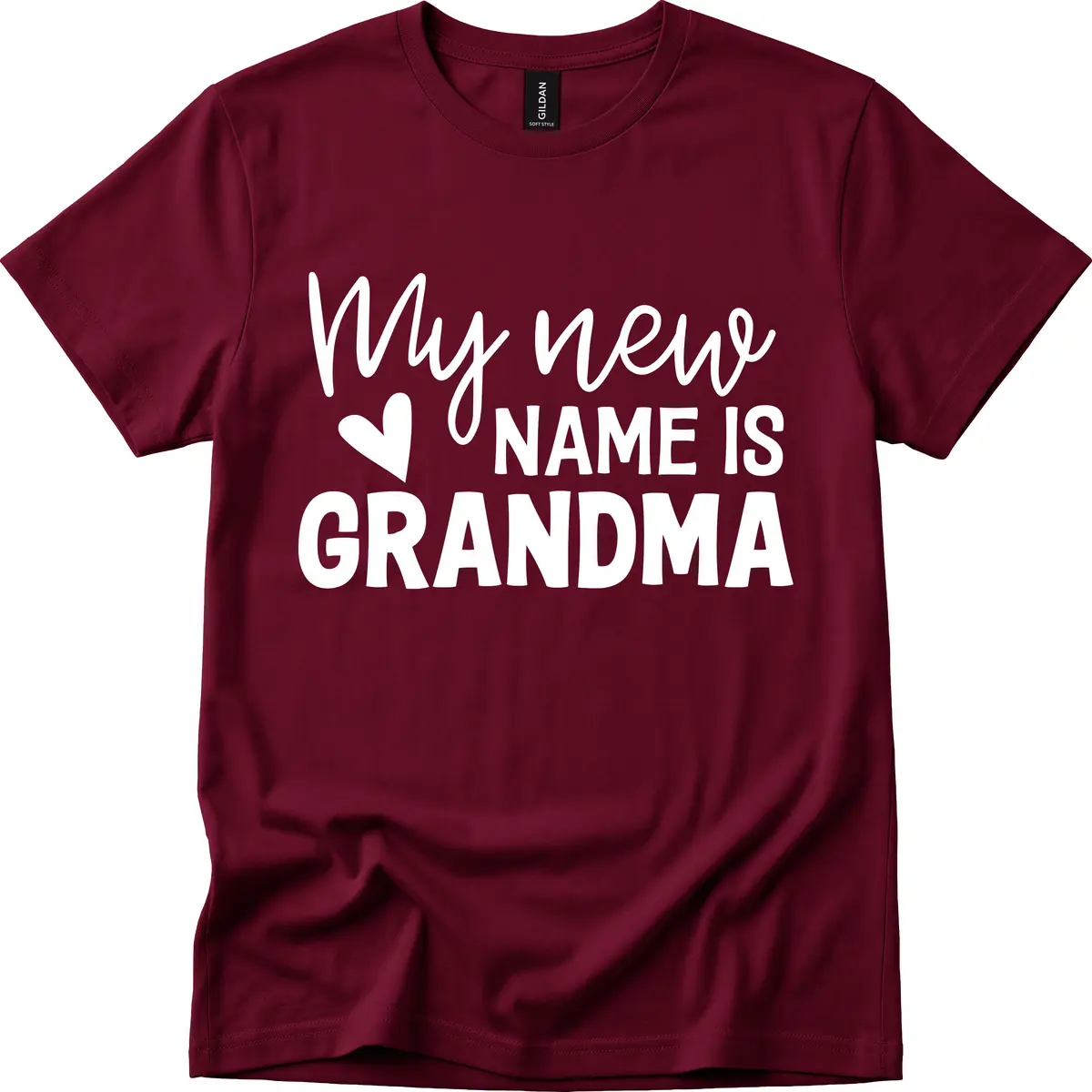 My New Name Is Grandma Shirt T-Shirt in Maroon
