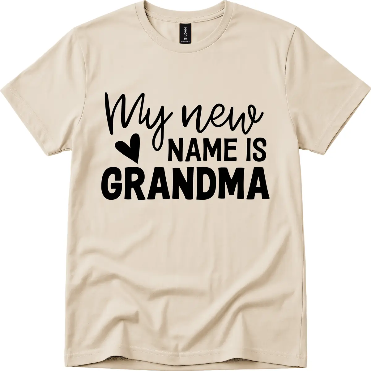 My New Name Is Grandma Shirt T-Shirt in Sand