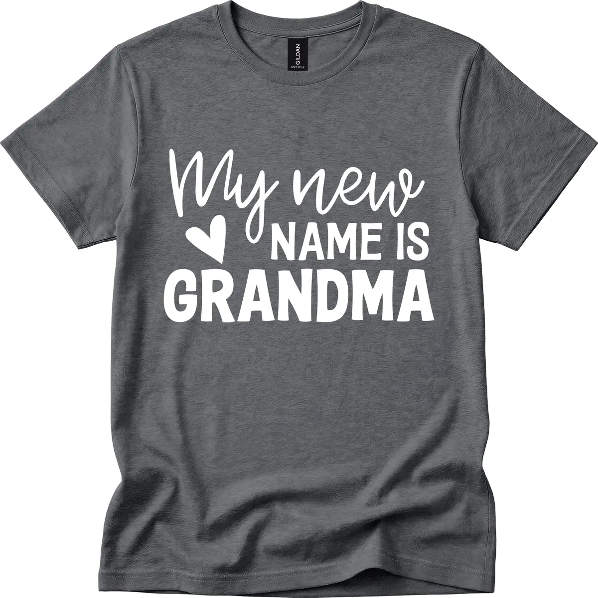 My New Name Is Grandma Shirt T-Shirt in Dark Heather