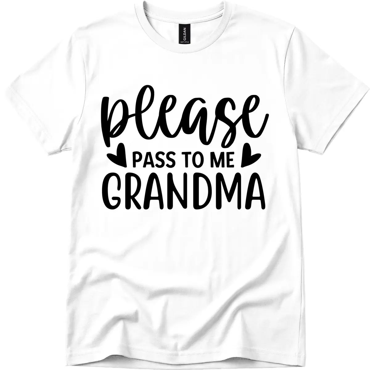 Please Pass To Me Grandma T-Shirt in White