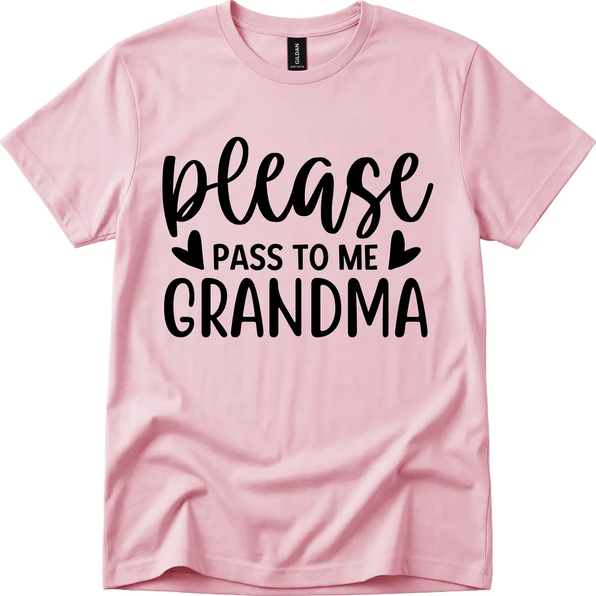 Please Pass To Me Grandma T-Shirt in Light Pink