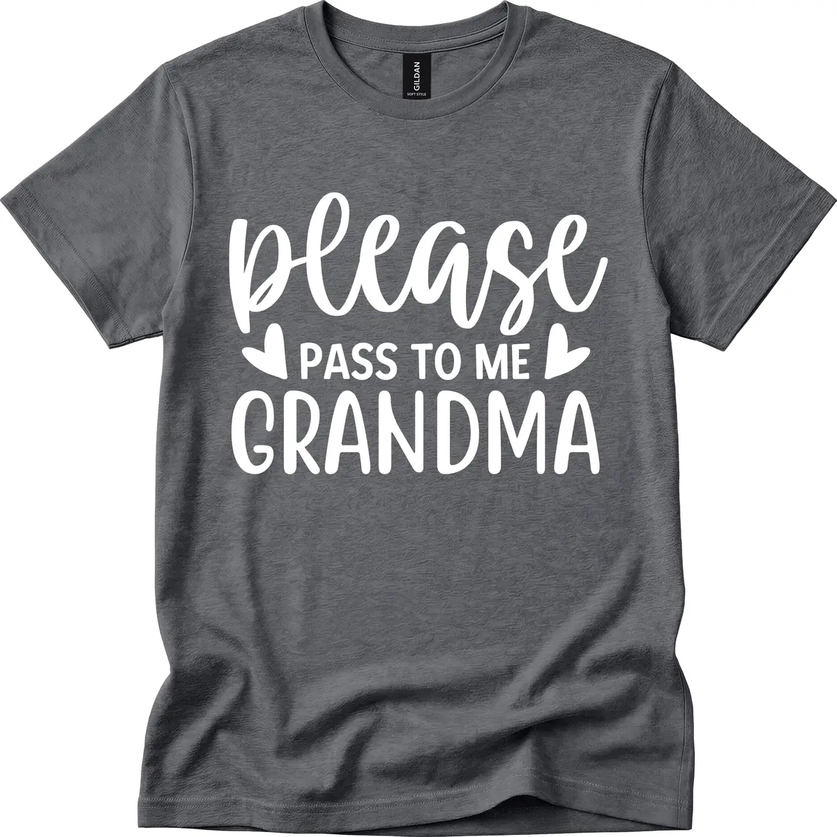 Please Pass To Me Grandma T-Shirt in Dark Heather