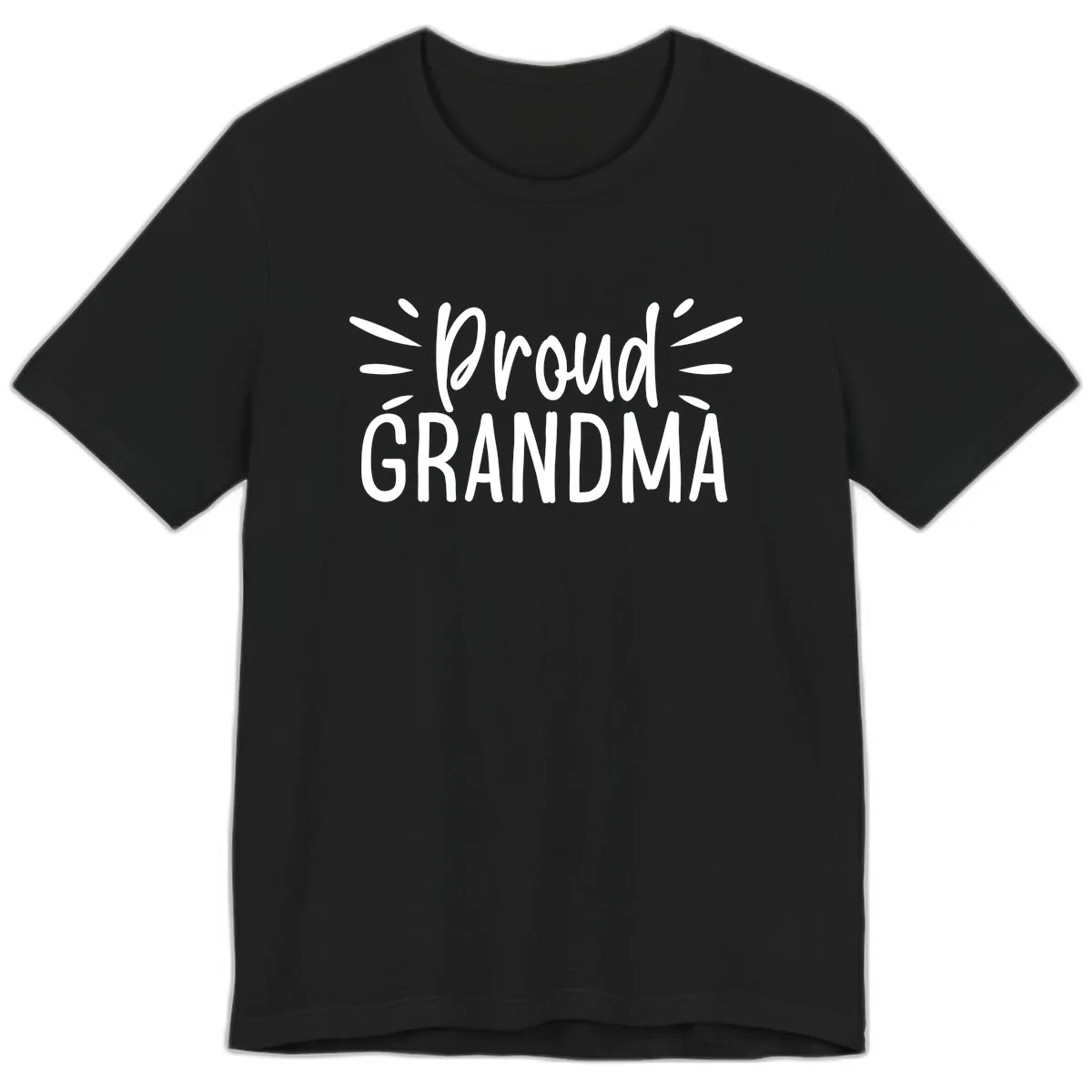 Proud Grandma Typography Design Premium T-Shirt in Black