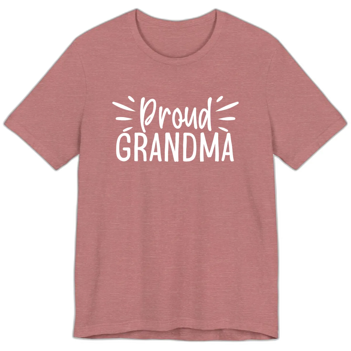 Proud Grandma Typography Design Premium T-Shirt in Heather Mauve