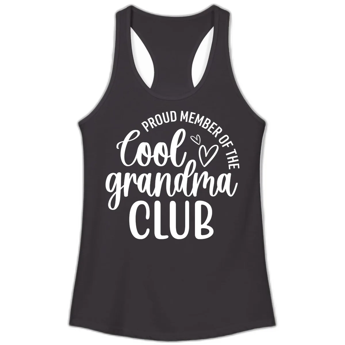 Proud Member Of The Cool Grandma Club Ladies Tank in Black