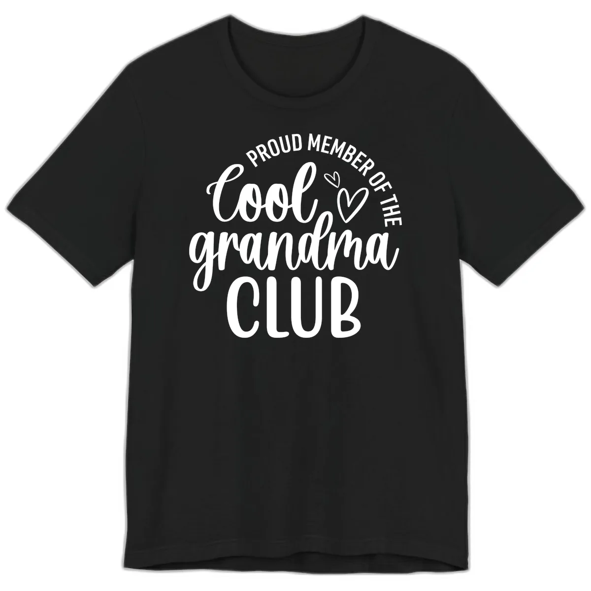 Proud Member Of The Cool Grandma Club Premium T-Shirt in Black