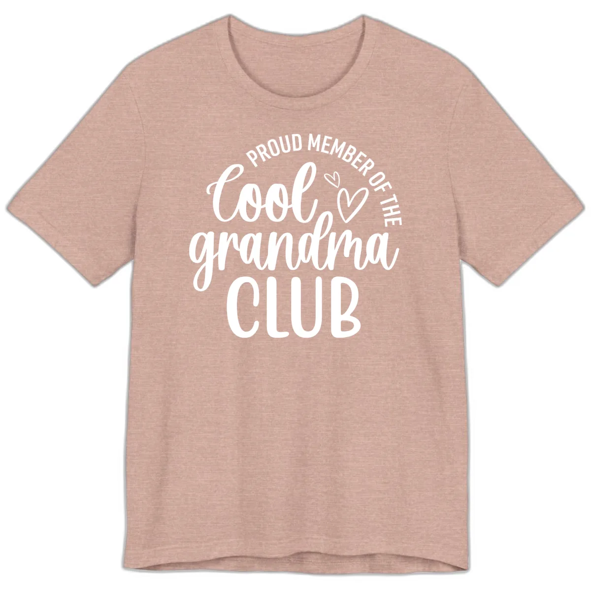 Proud Member Of The Cool Grandma Club Premium T-Shirt in Heather Prism Peach
