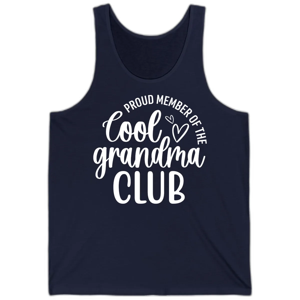 Proud Member Of The Cool Grandma Club Tank in Navy