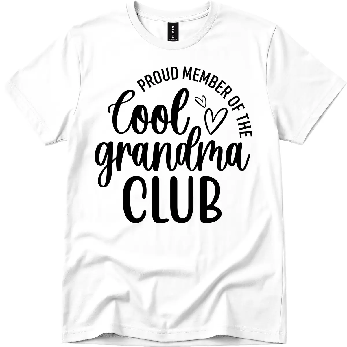 Proud Member Of The Cool Grandma Club T-Shirt in White
