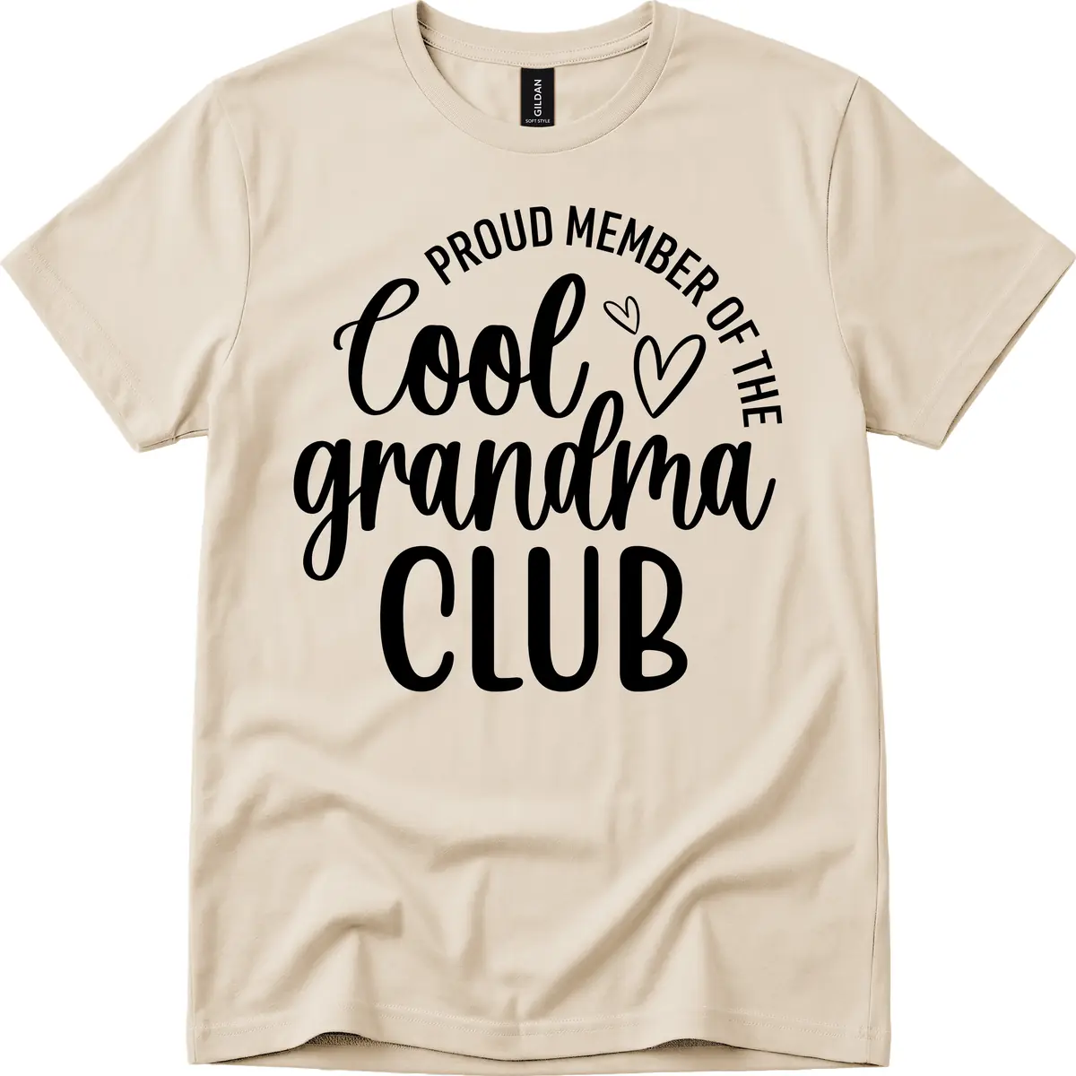 Proud Member Of The Cool Grandma Club T-Shirt in Sand