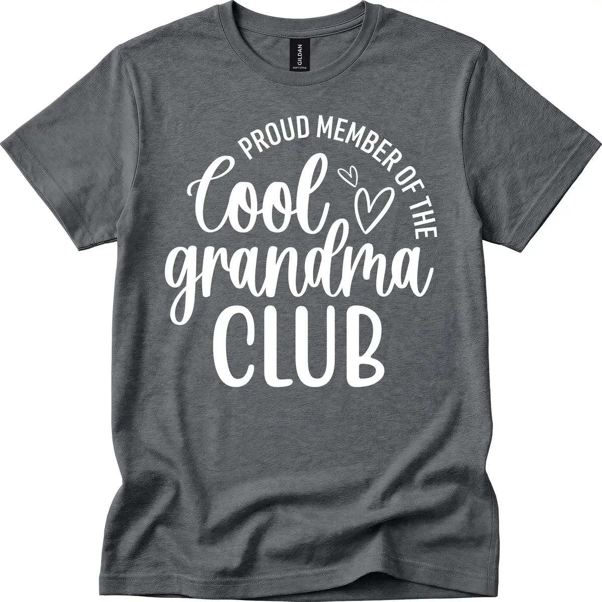 Proud Member Of The Cool Grandma Club T-Shirt in Dark Heather