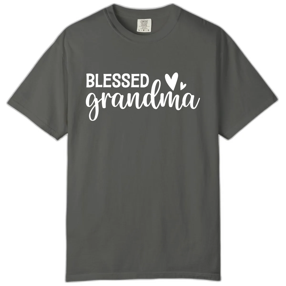 Blessed Grandma Script Typography Comfort Color in Pepper
