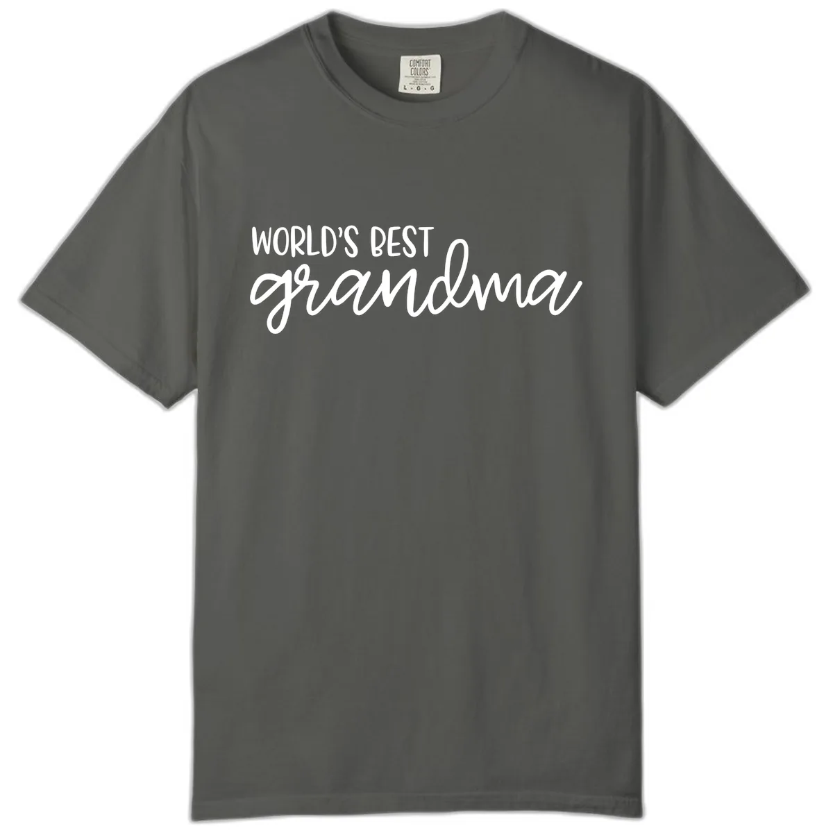 World's Best Grandma Typography Design Comfort Color in Pepper