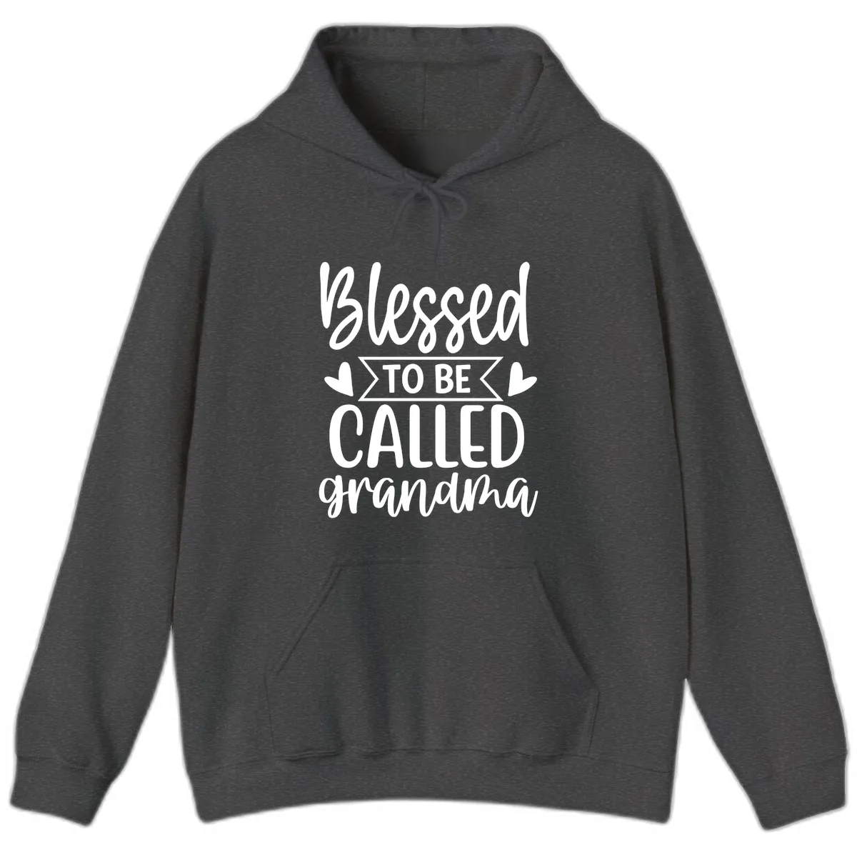 Blessed To Be Called Grandma Hoodie in Dark Heather