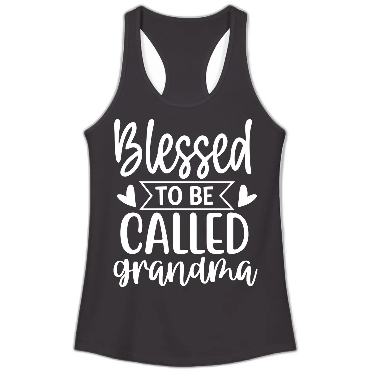 Blessed To Be Called Grandma Ladies Tank in Black