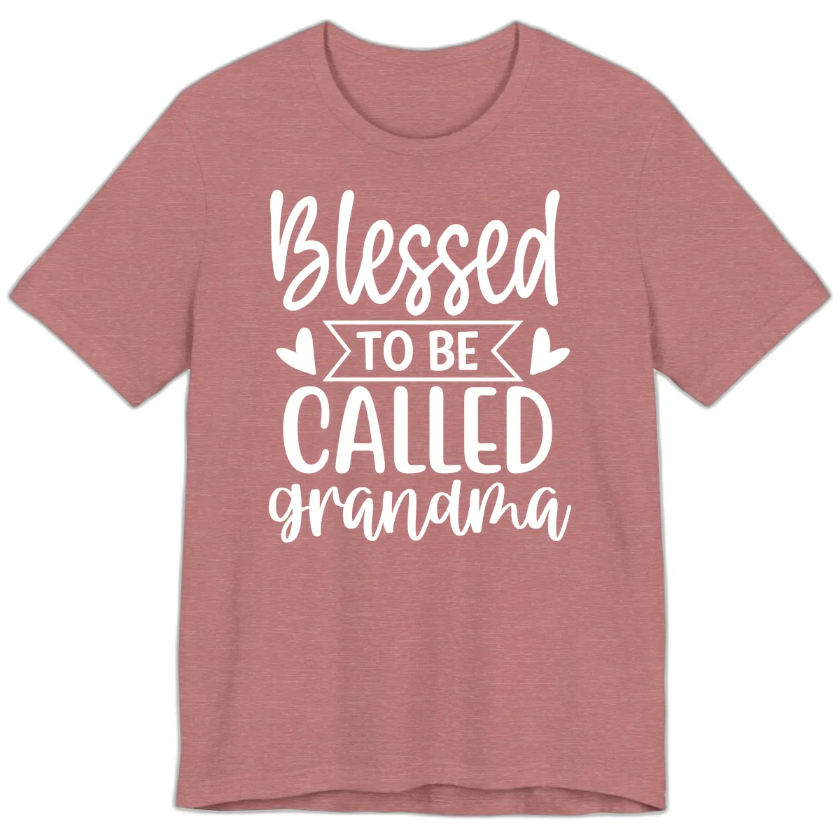 Blessed To Be Called Grandma Premium T-Shirt in Heather Mauve