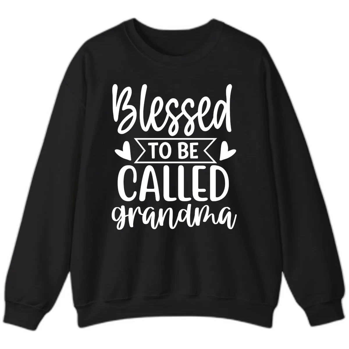 Blessed To Be Called Grandma Sweatshirt in Black