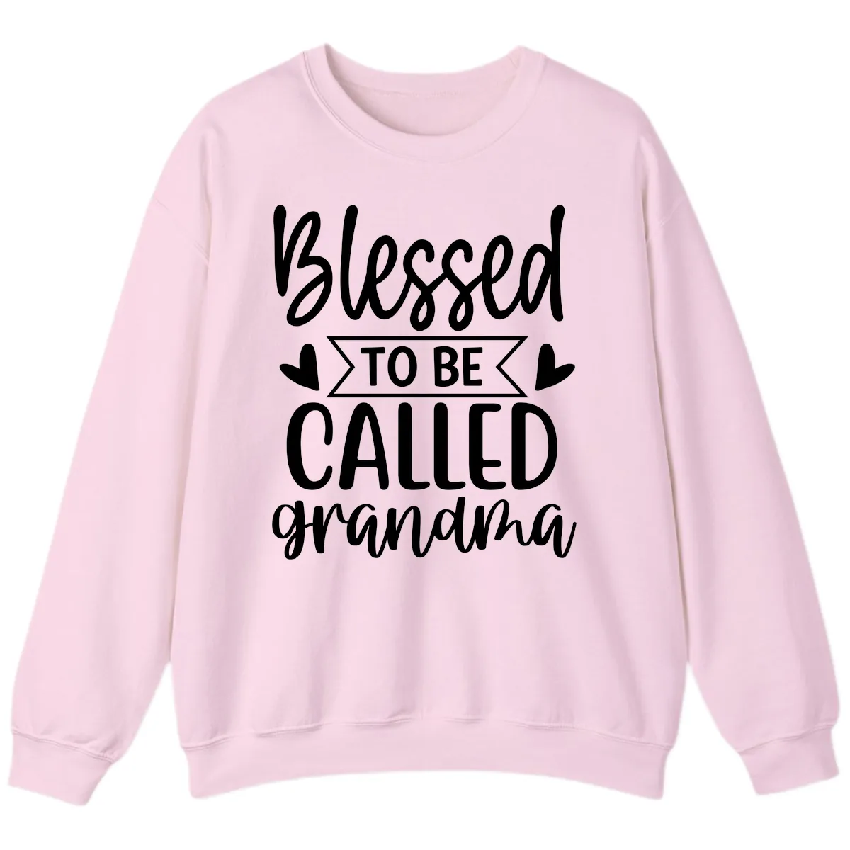 Blessed To Be Called Grandma Sweatshirt in Light Pink