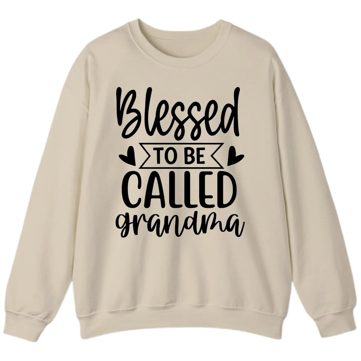 Blessed To Be Called Grandma Sweatshirt in Sand