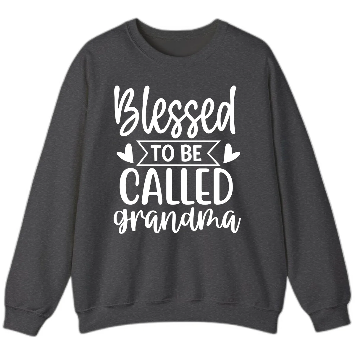 Blessed To Be Called Grandma Sweatshirt in Dark Heather