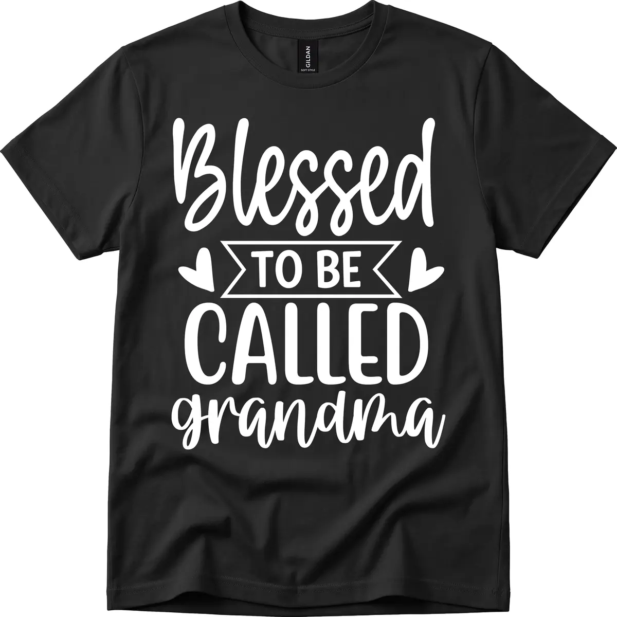 Blessed To Be Called Grandma T-Shirt in Black